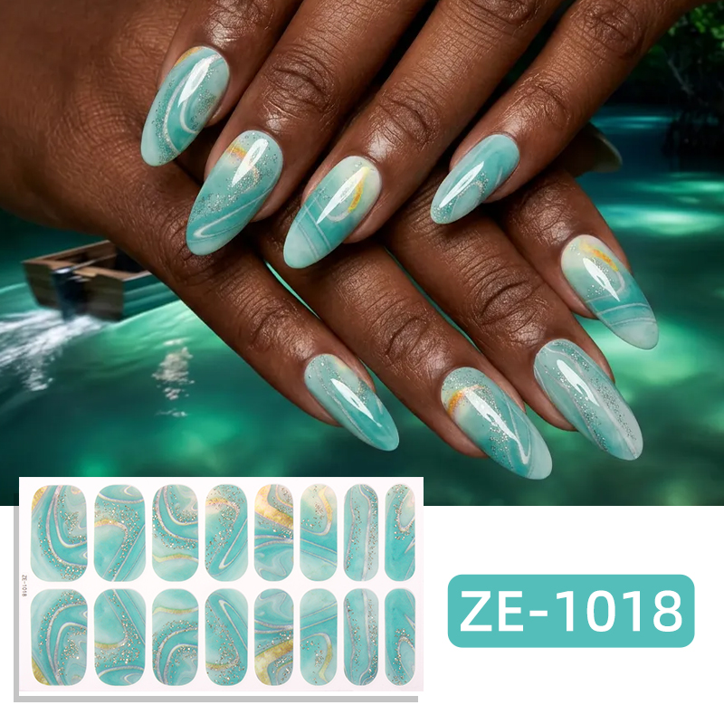 16Tips Glitter Marble Full Cov - Full Cover Adhesive ulasan dan harga