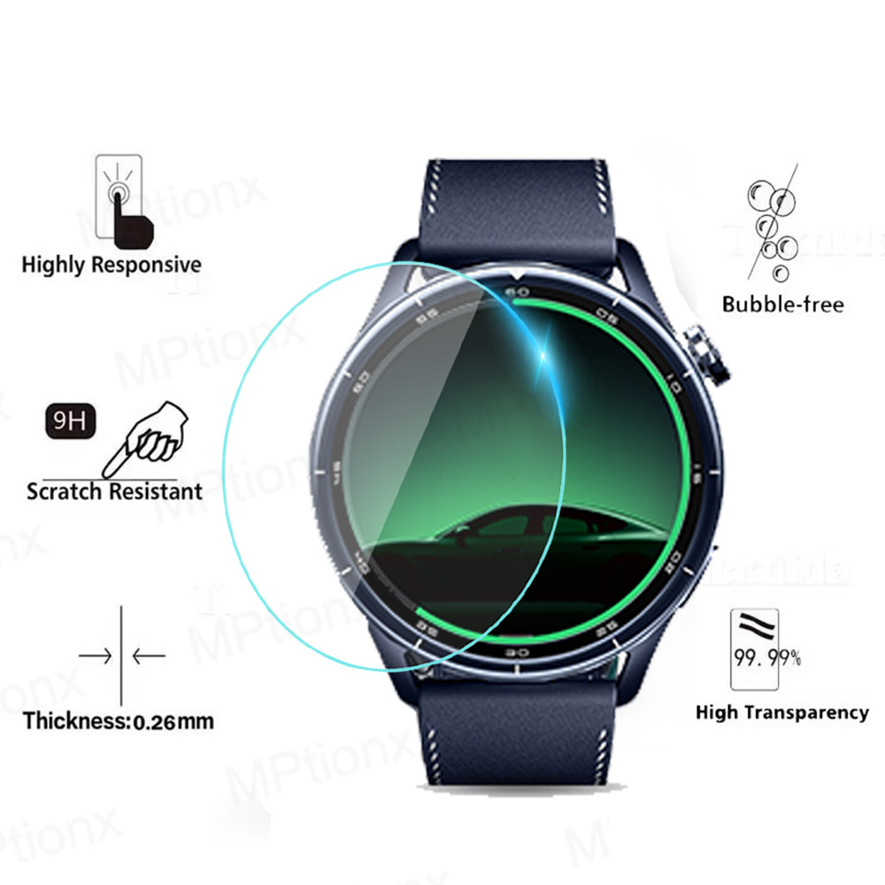 Tempered Glass for Xiaomi Watc - Smartwatch Screen Film ulasan dan harga