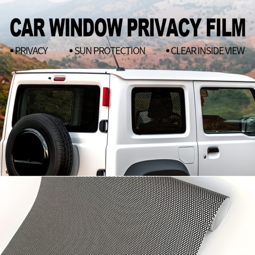 1Roll Black Perforated Vinyl P - Privacy Screen Protector ulasan dan harga