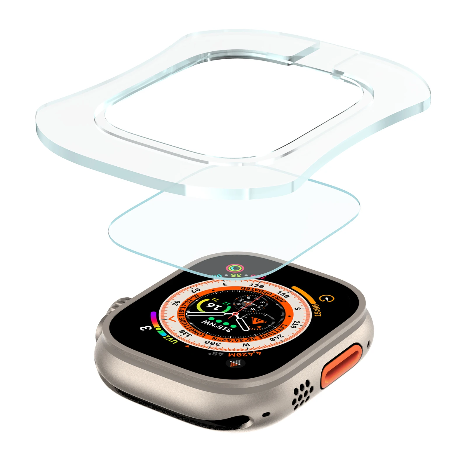 Tempered Glass for Apple Watch - Screen Alignment Tool ulasan dan harga