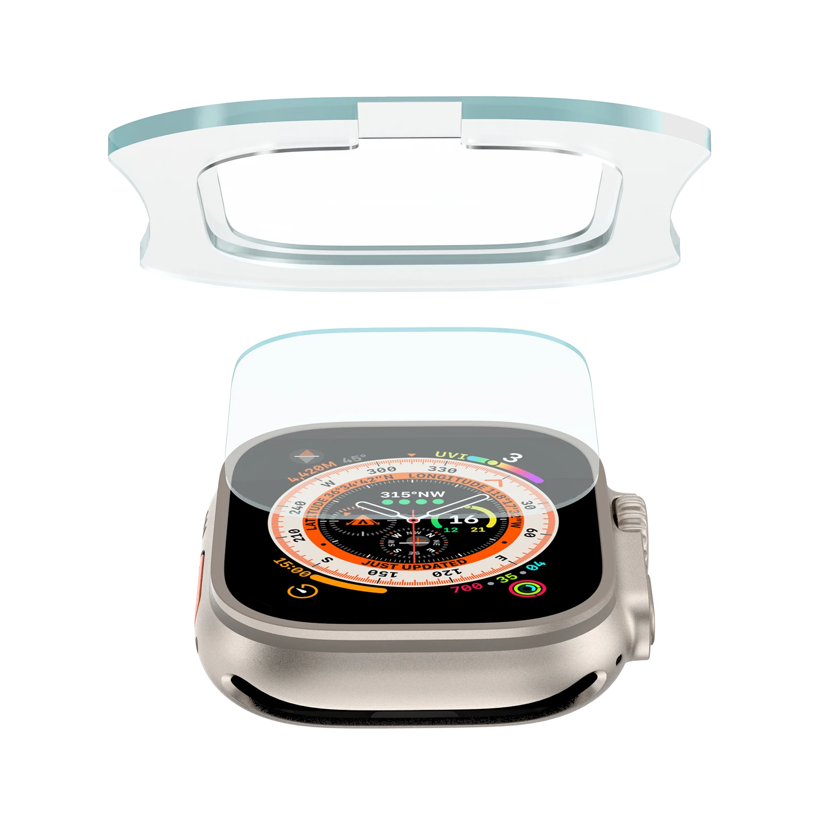 Tempered Glass for Apple Watch - Screen Alignment Tool ulasan dan harga